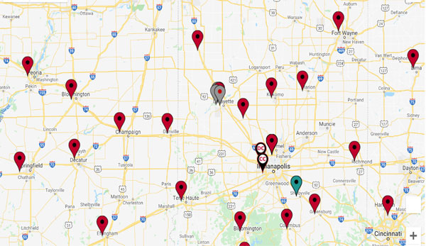 Google Map of Kirby Risk Locations